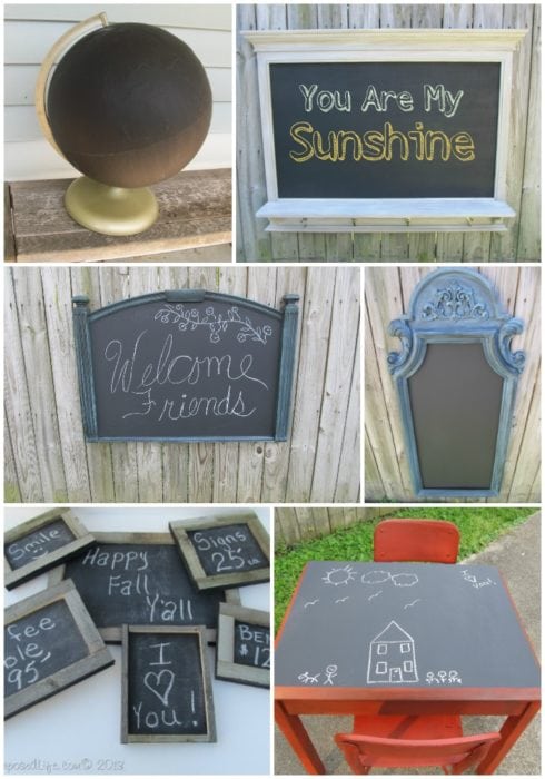 repurposed chalkboard project ideas