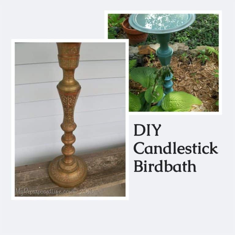 DIY birdbath