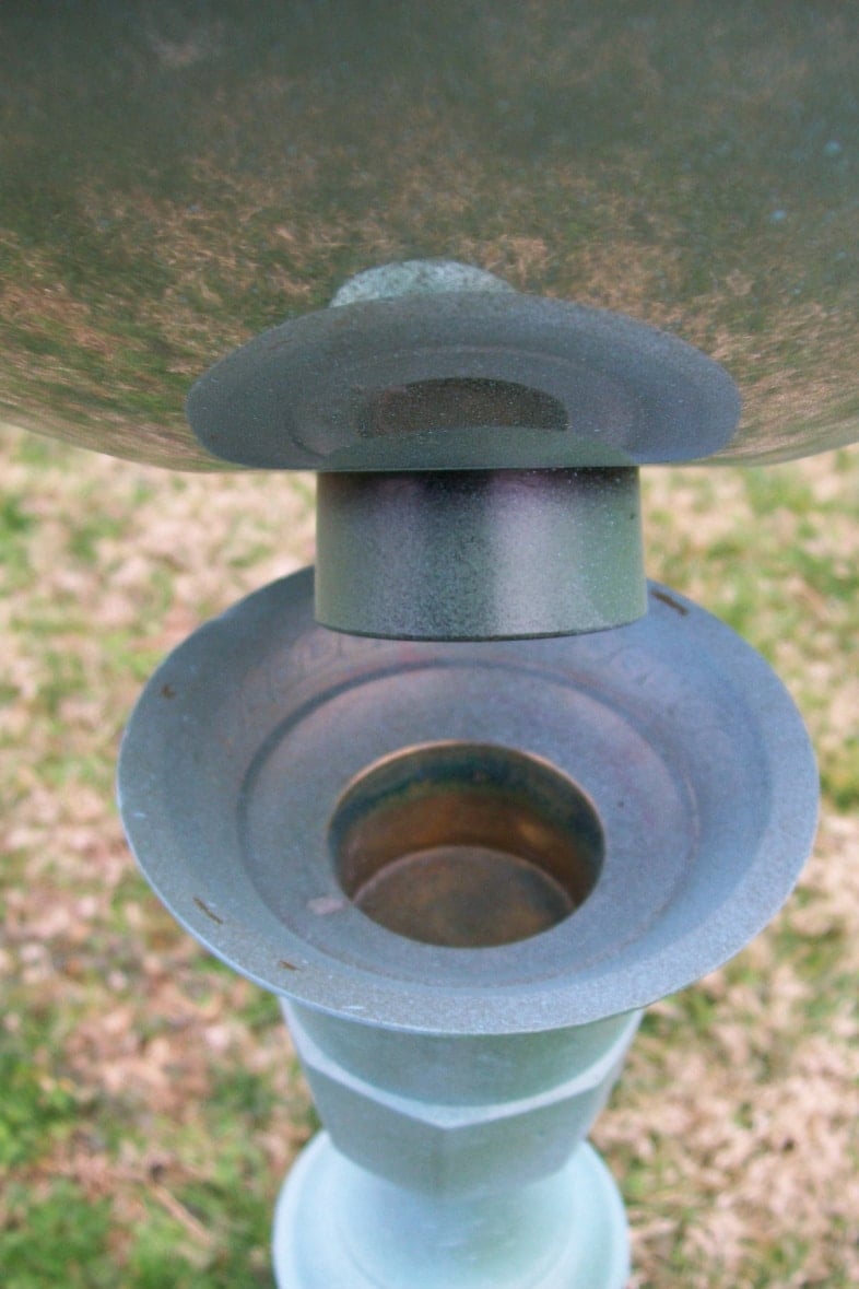 a pot lid getting put atop a candlestick