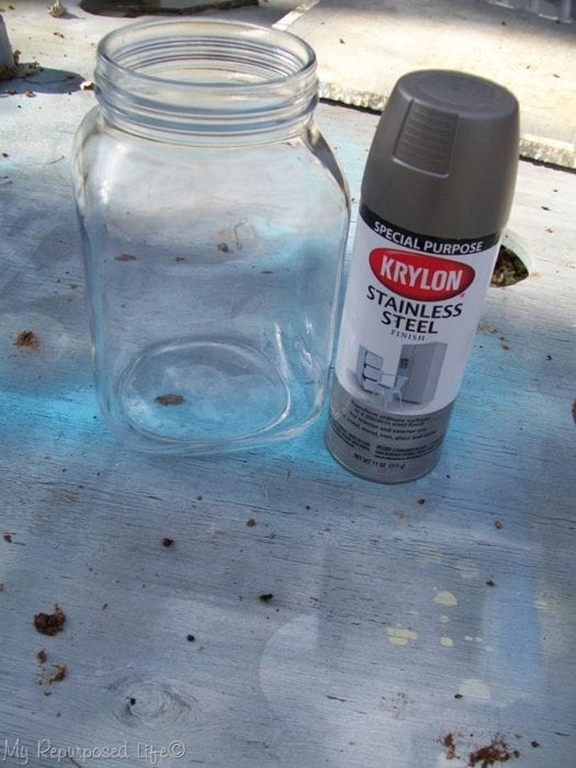 stainless steel spray paint for glass jar