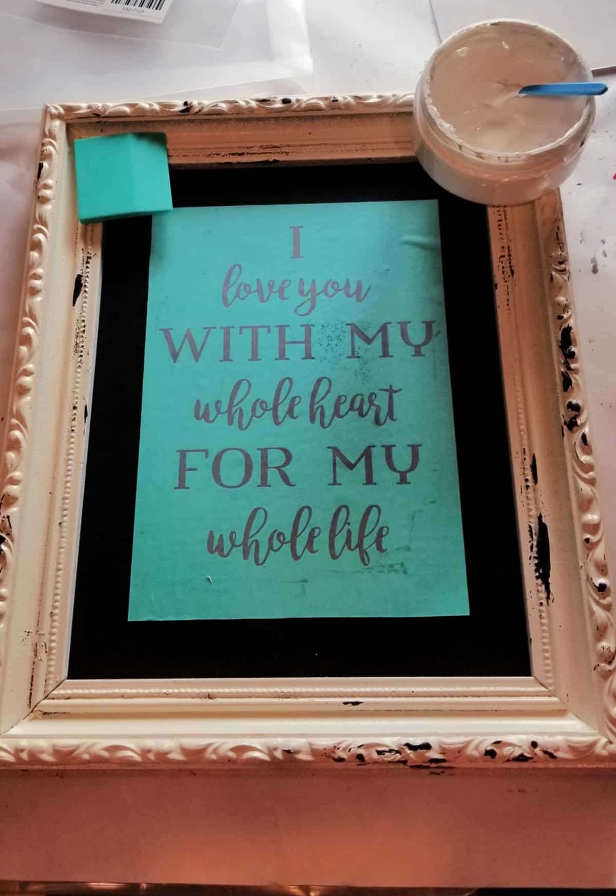 i love you with my whole heart chalk couture transfer