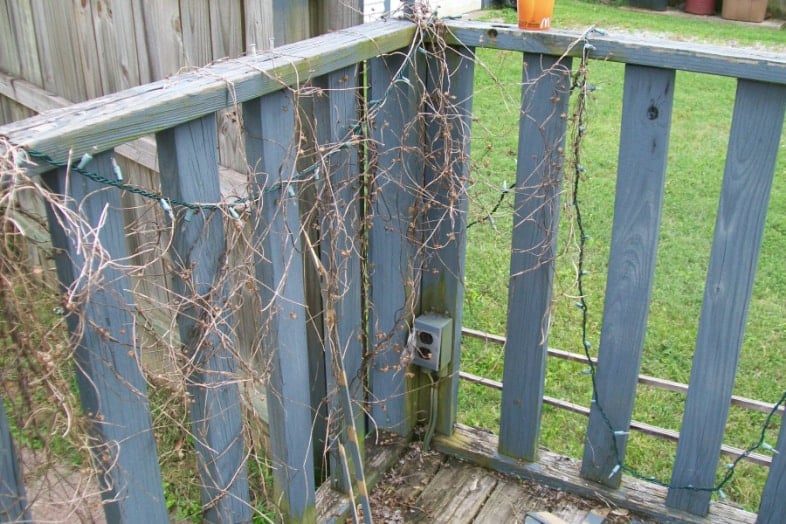 old blue deck