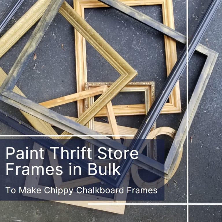 paint thrift store frames in bulk for easy projects
