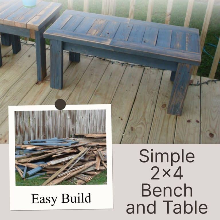 Simple Bench Made From 2×4’s