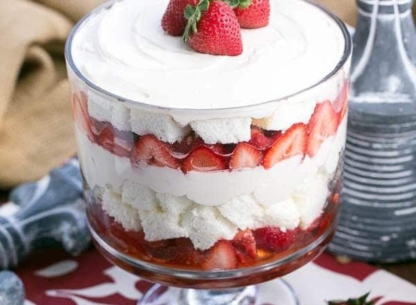 strawberry cheesecake trifle