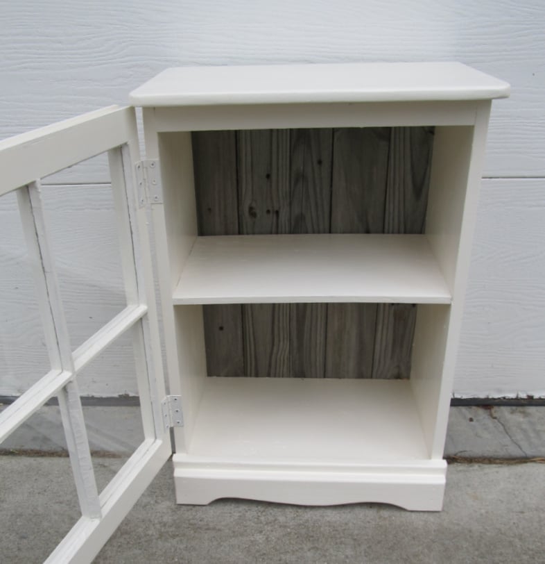 upcycled window cupboard