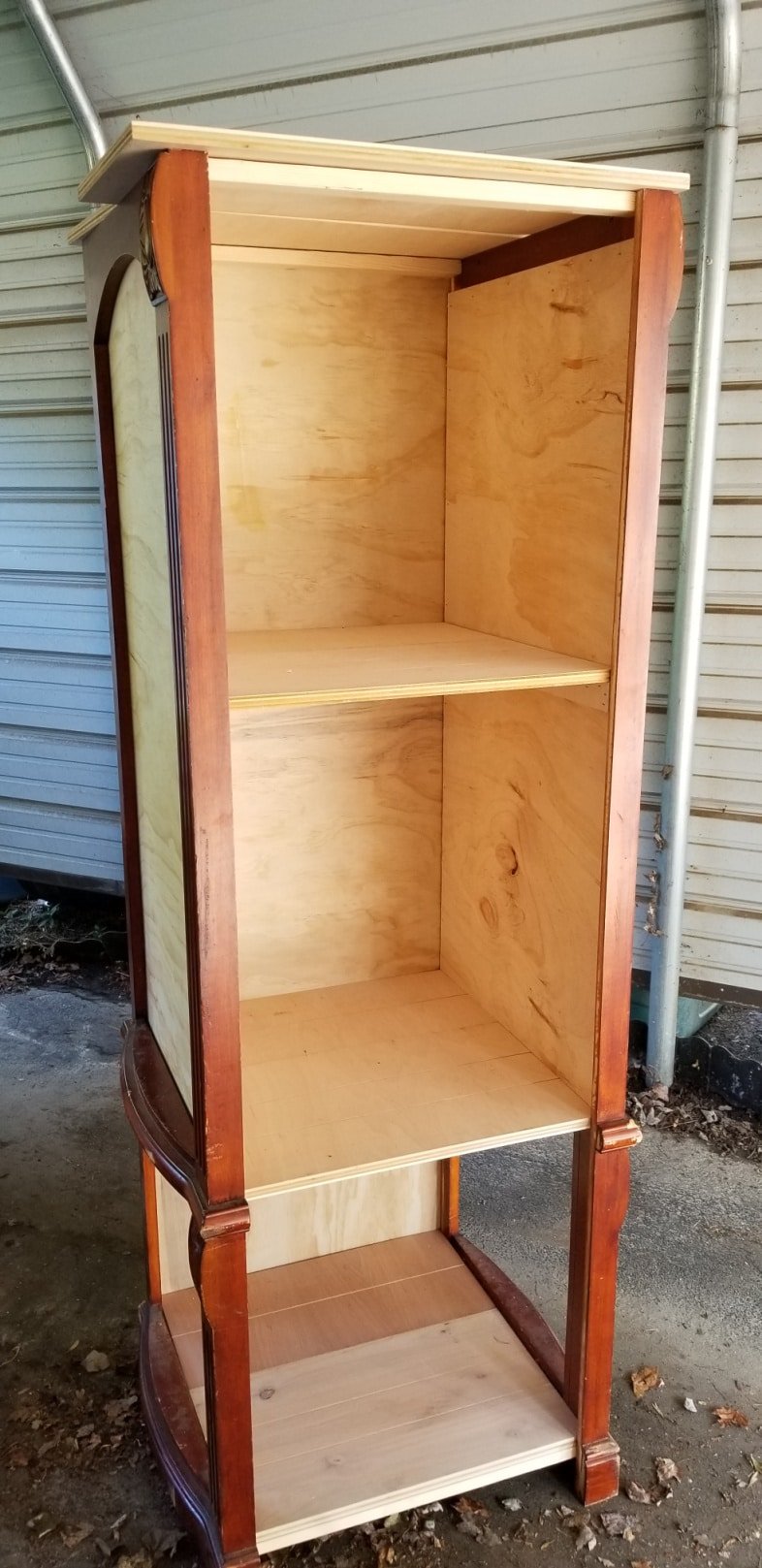 armoire shelf nearly completed