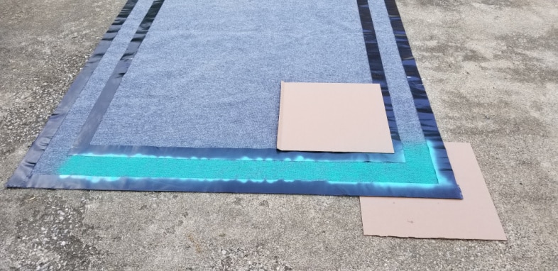 cardboard prevents overspray