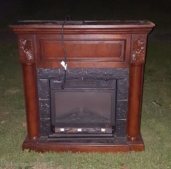 electric faux fireplace heater