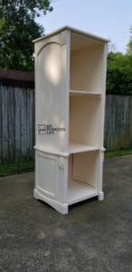 Reclaimed Armoire Door Book Shelf