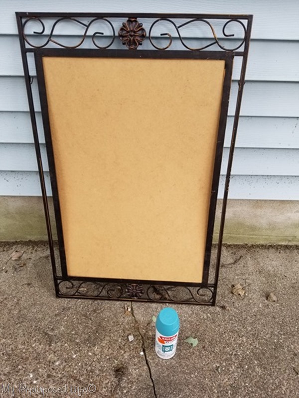 broken mirror frame chalkboard