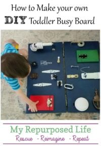 DIY Toddler Busy Board - My Repurposed Life®
