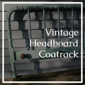 vintage spool headboard coatrack