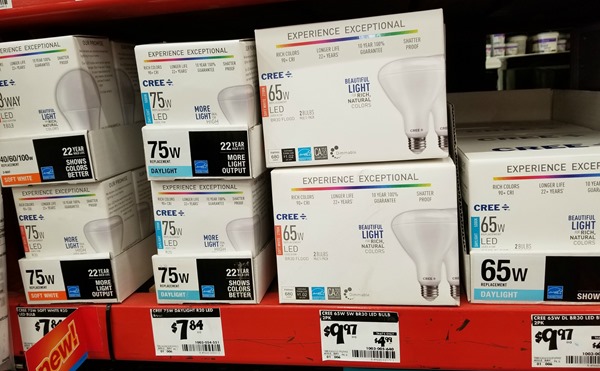 CREE LED daylight soft white light bulbs