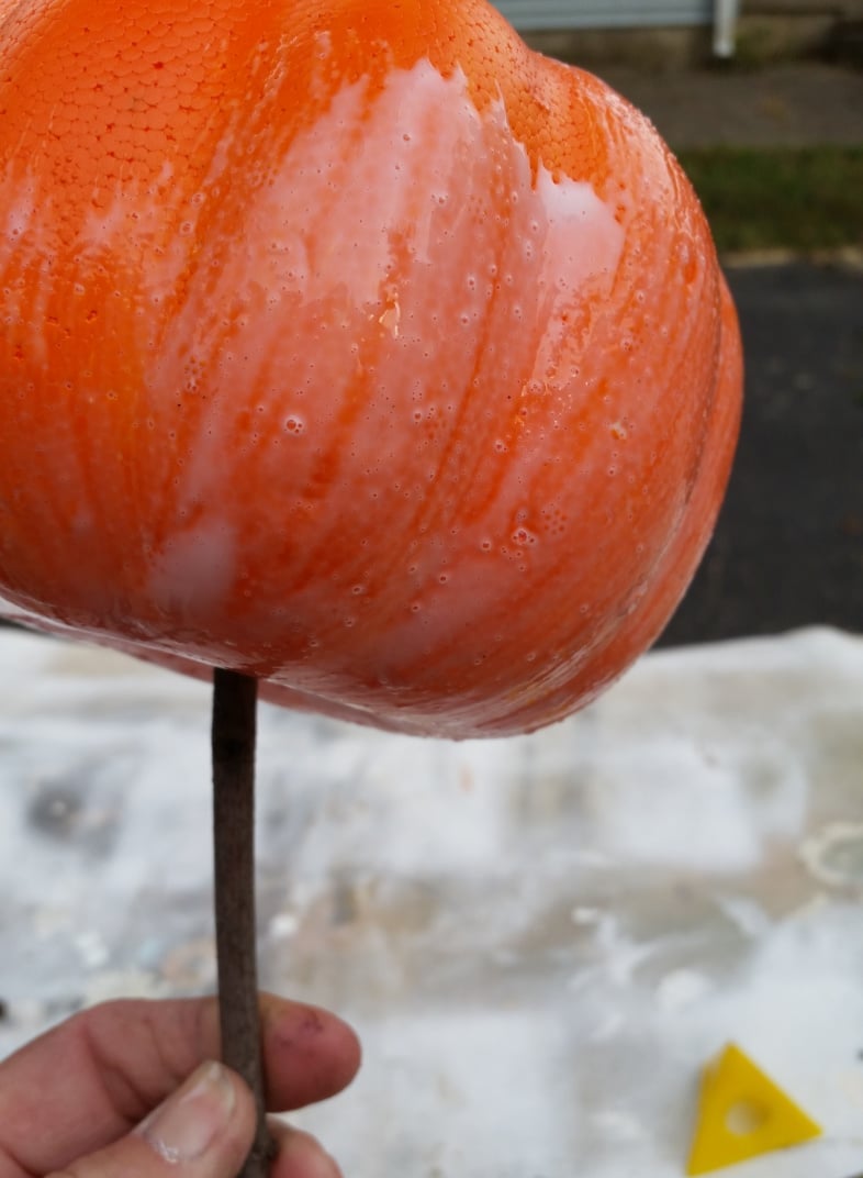 apply diluted school glue (crackling medium)