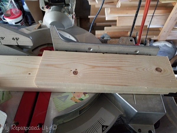 cut sides pieces of headboard bench