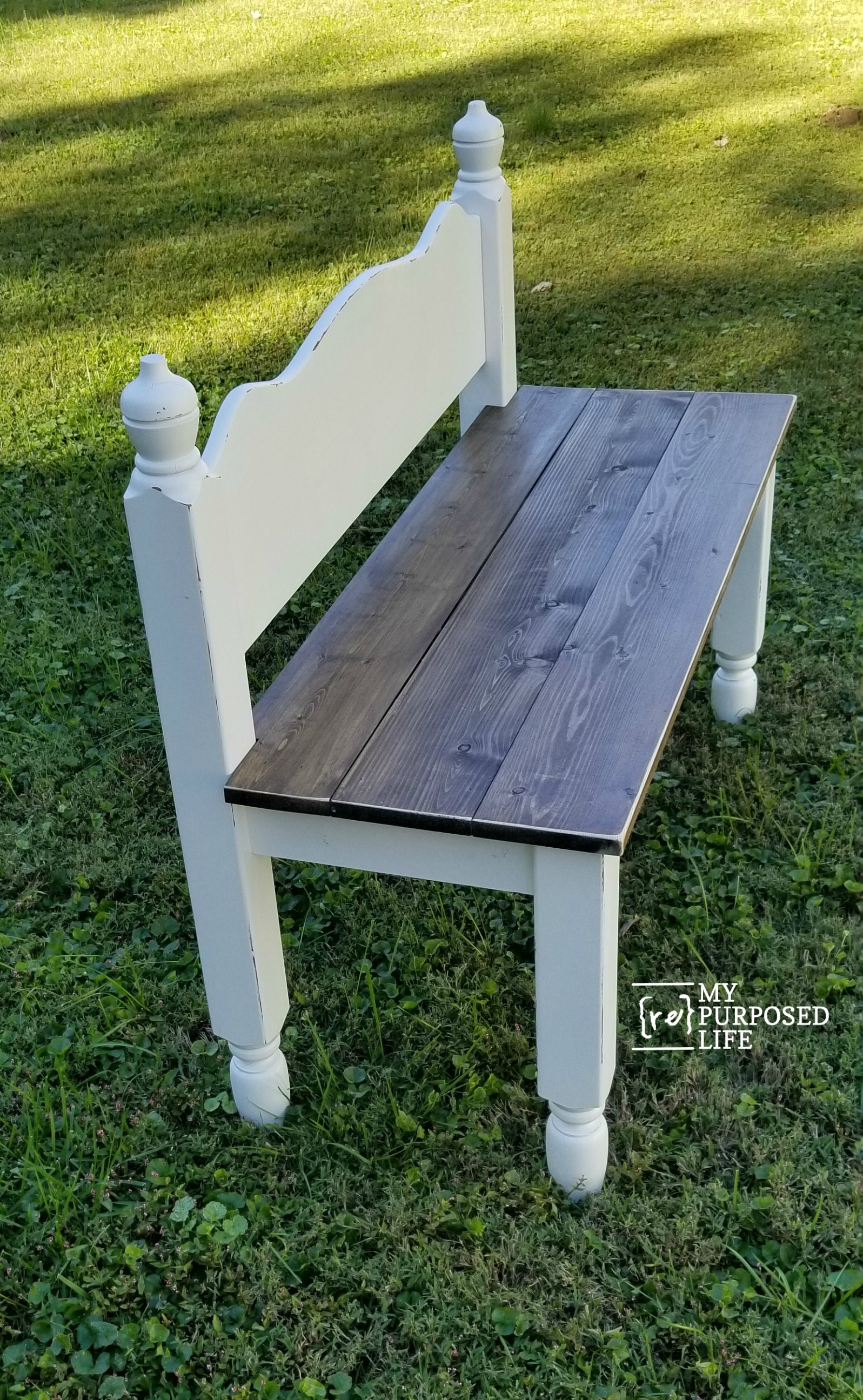 Twin Bed Bench Easy Headboard Bench Tutorial My Repurposed Life®