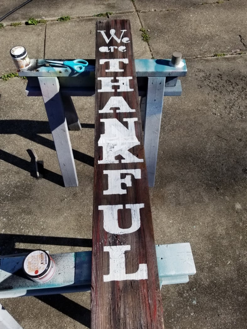 making a thankful sign