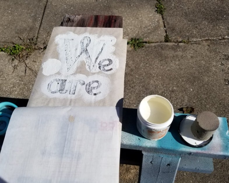 martha stewart foam pouncers for contact paper stencil