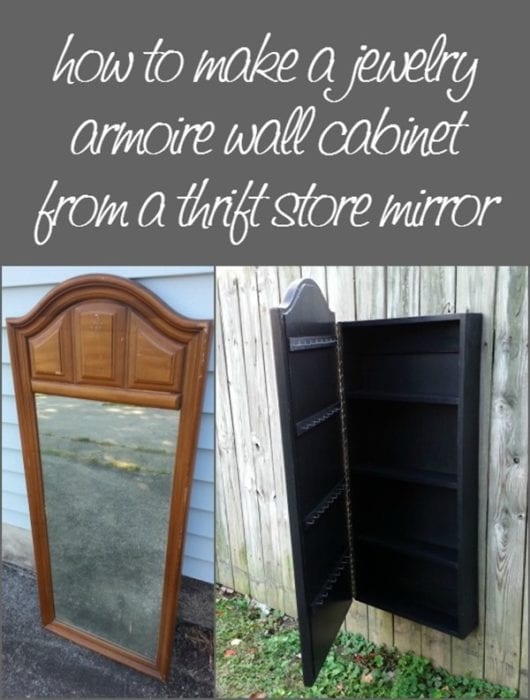 how to make a jewelry armoire to hang on the wall