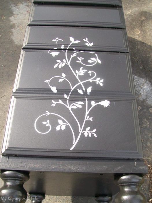 stencil drawer fronts