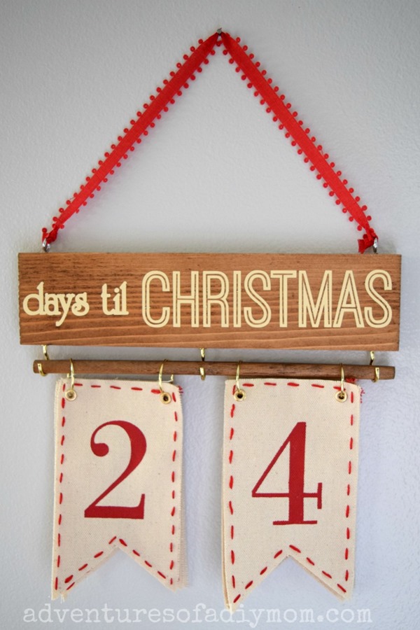 Christmas Countdown - Days til Christmas Wall Hanging