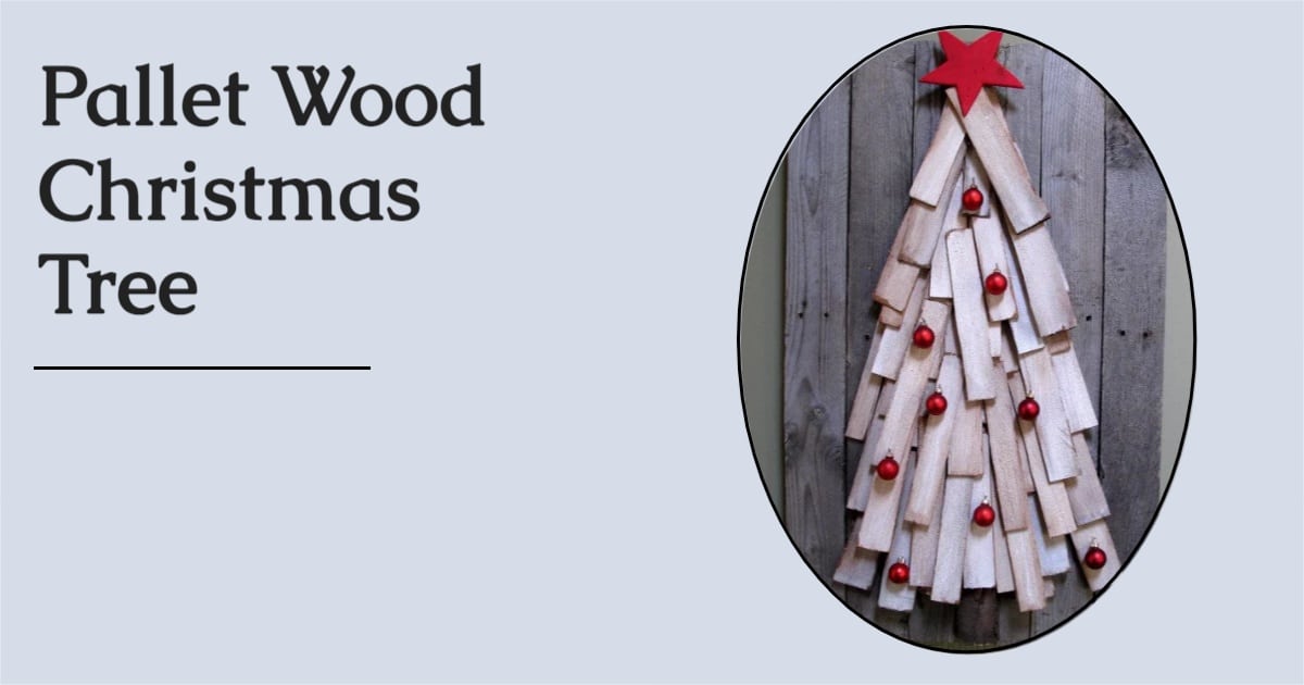 Pallet Wood Christmas Tree diy - My Repurposed Life®