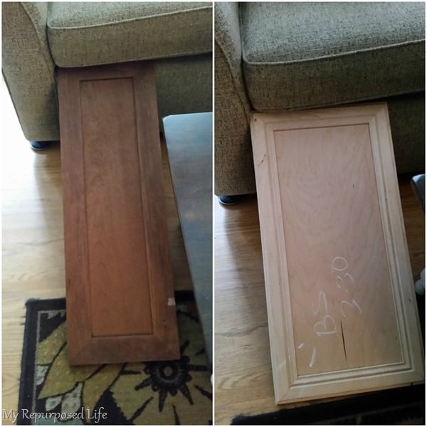 using a cabinet door to make a pet ramp for an aging dog or a small puppy