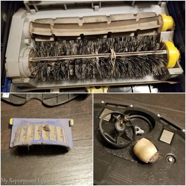 how to clean dirty roomba parts MyRepurposedLife