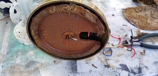 how to gut a repurposed lamp