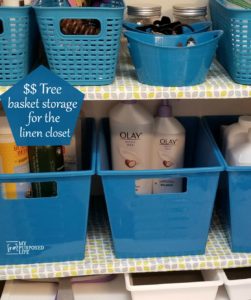 Linen Closet Organization | Dollar Tree