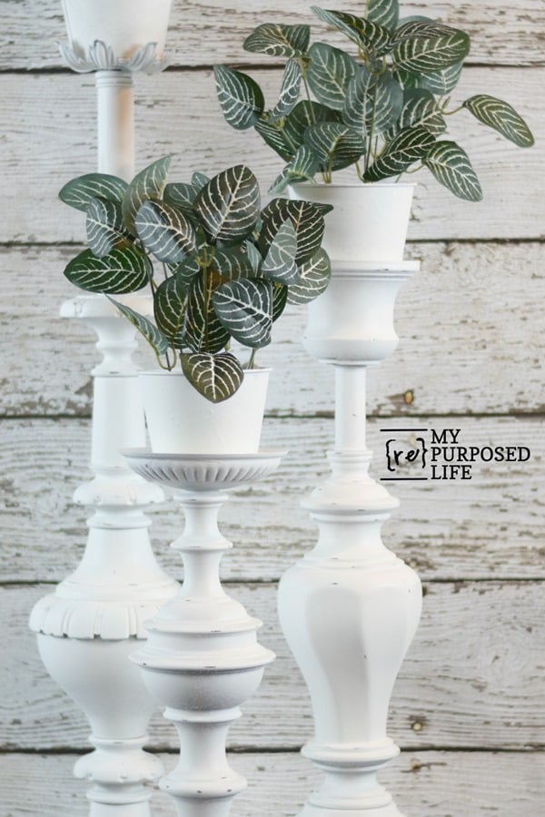 plant stands made from repurposed lamps MyRepurposedLife