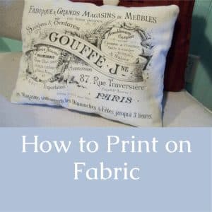 Printing on fabric using your home printer