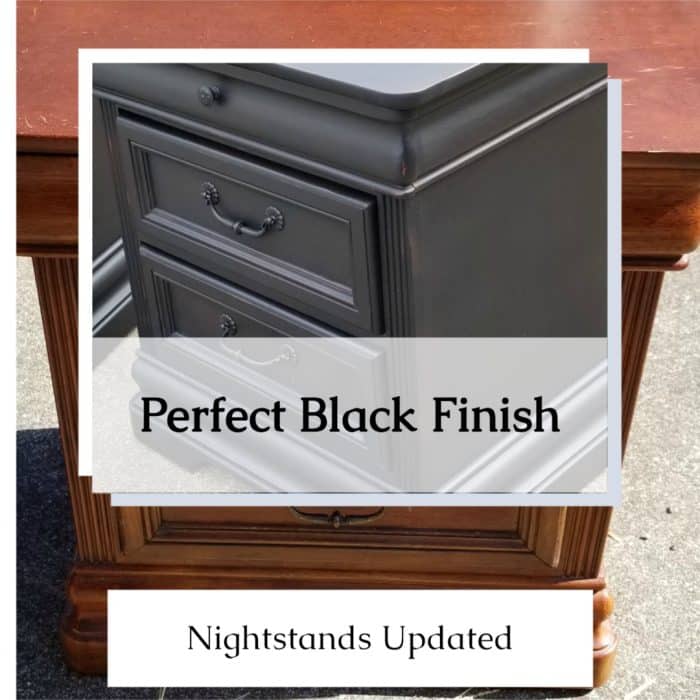 Vintage Black Nightstands | Perfect Black Finish to match Passages bed