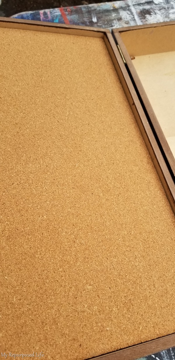 cork board in mail organizer