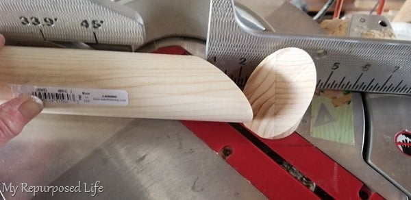 make first 45 degree cut on miter saw