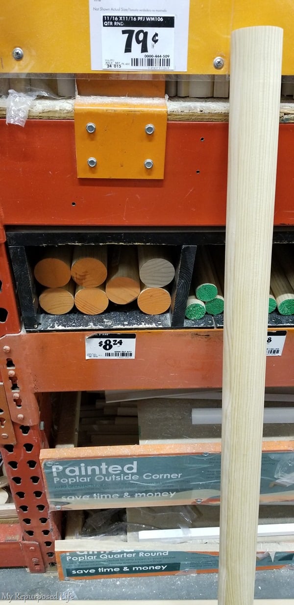 2 inch dowel rod for a molkky game