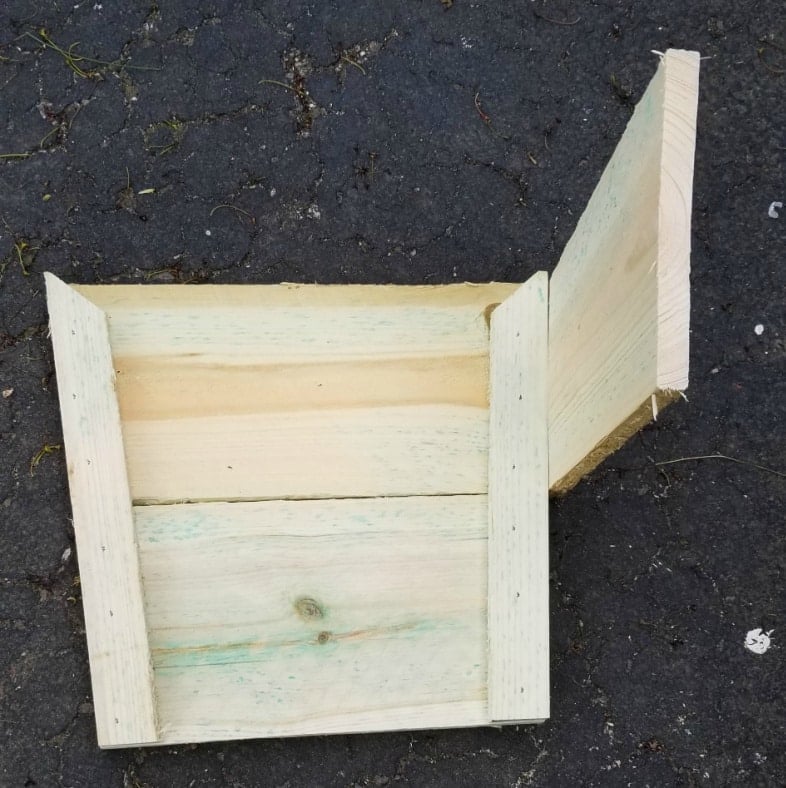 fence boards starting to form a box