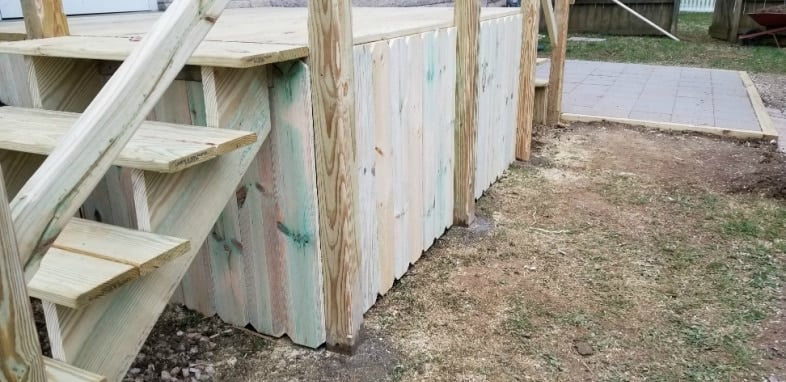 new deck for back porch