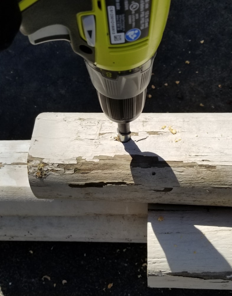 lay down timbers to get a secure fit