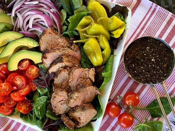 Mixed-Green-Salad-with-Garlic-Herb-Pork-Tenderloin-1