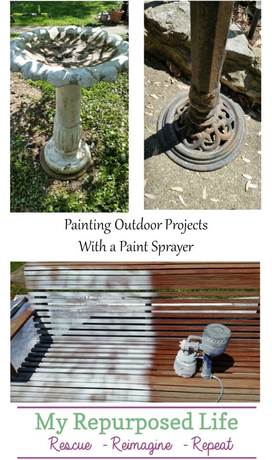 Using a Paint Sprayer for Outdoor Projects My Repurposed Life®