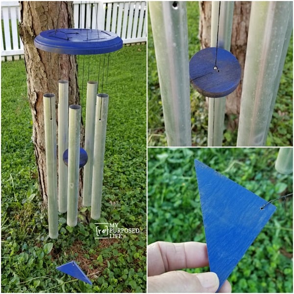 pieces of a refurbished wind chime MyRepurposedLife