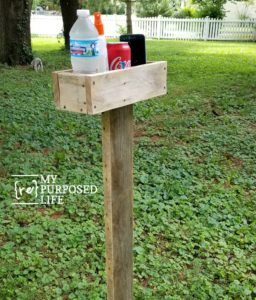 Outdoor DIY Beverage Holder for Corn Hole
