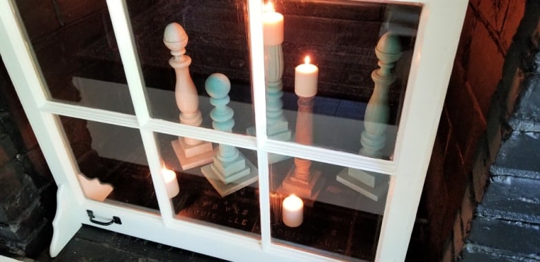 Easy Window Project Fireplace Decor