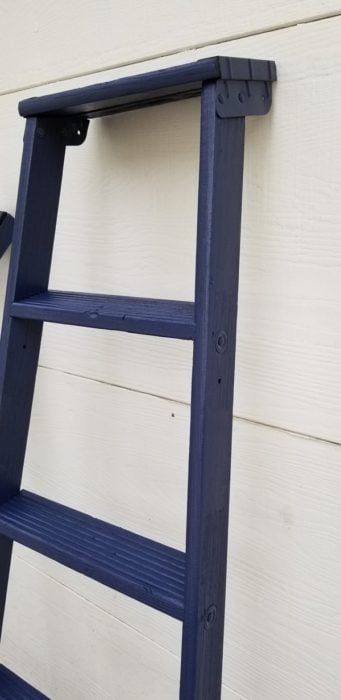 flawless paint job on wooden ladder