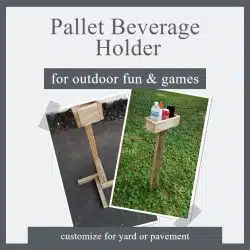 outdoor beverage holder for game play