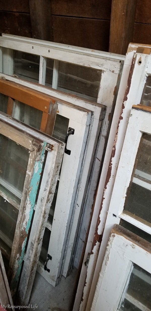 stash of old windows