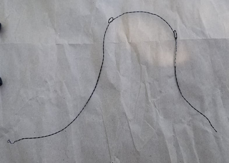 wrap wire around glass candle holder