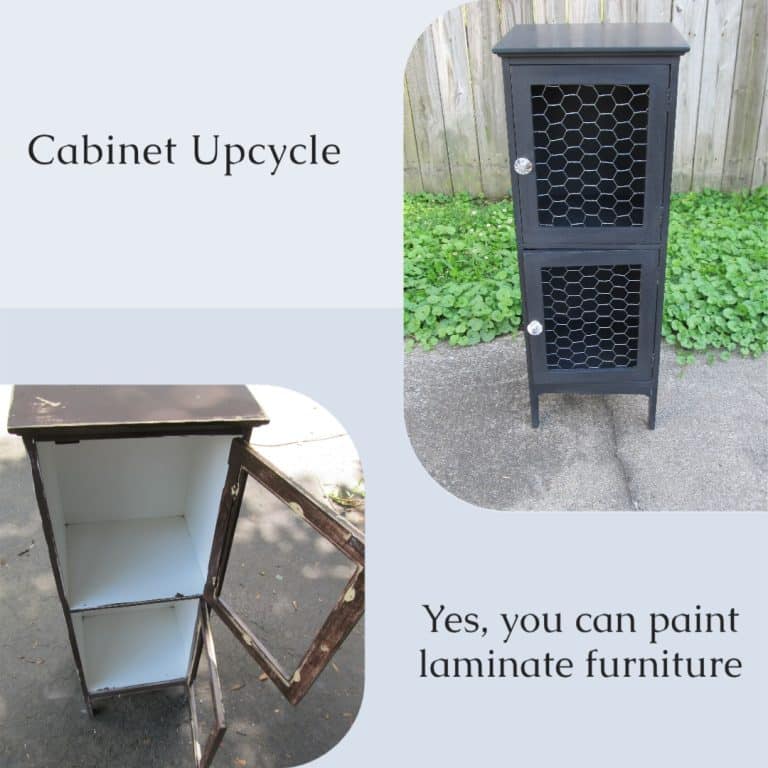 Laminate cabinet makeover